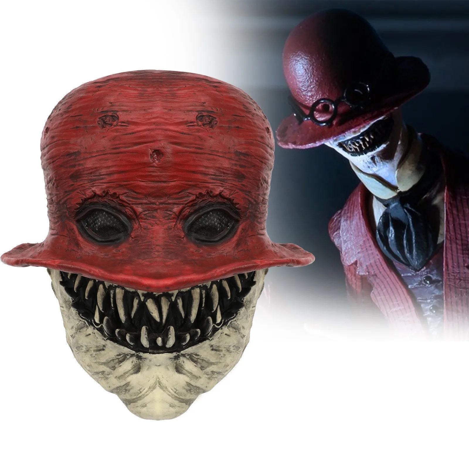 Halloween Hunchback Mask The Crooked Man Scary Headgear Prom