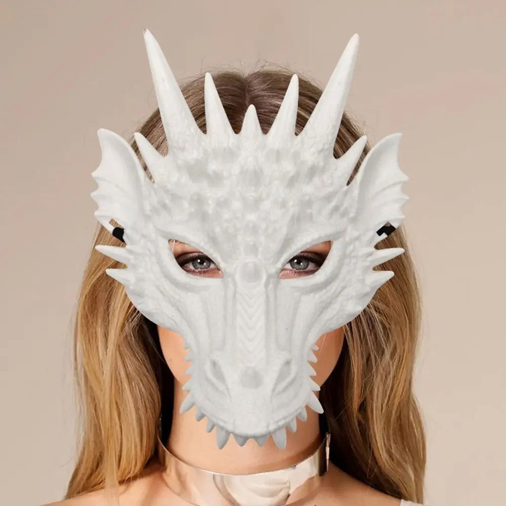New Halloween Props 4D Dragon Mask Half Face Mask For Kids T