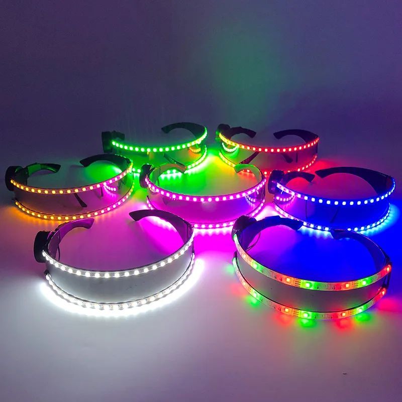 Fluorescent Glowing Glasses LED Light Laser Glasses Christma
