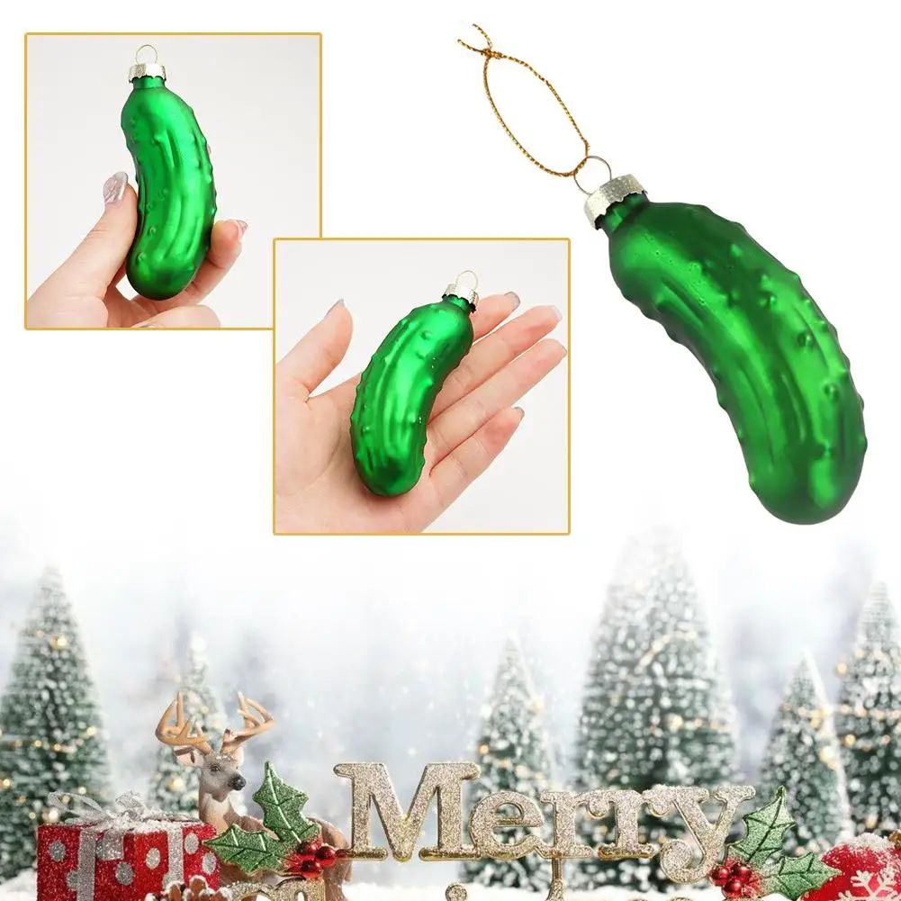 Pickled Cucumber Christmas Tree Decorations Pendant Xmas