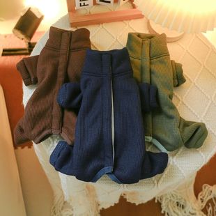 Cats Neck Pants for Legged High Four Winter Pet Dogs Plush