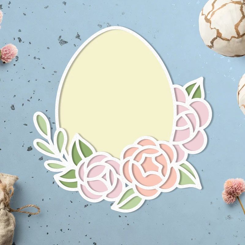 Easter Egg Metal Cutting Dies for DIY Scrapbooking Embossing