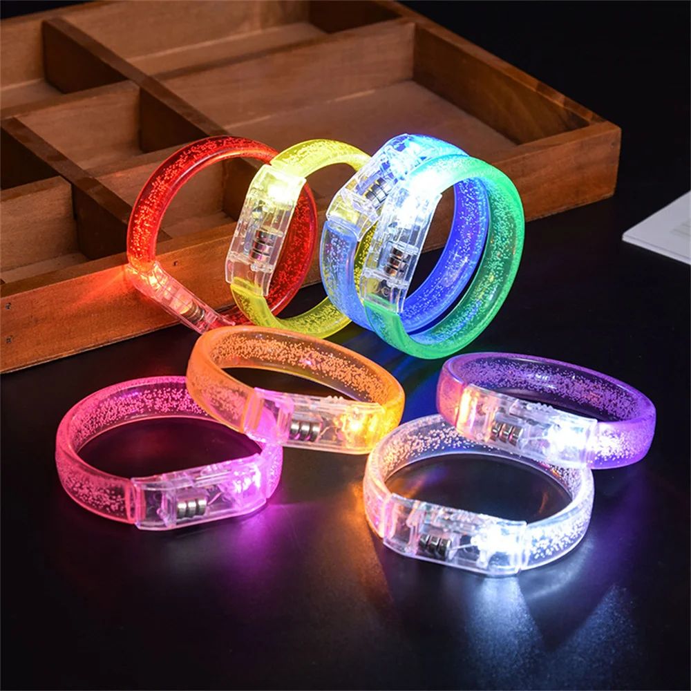 Night LED Battery Luminous Bracelet 3 Flashing Modes Light R