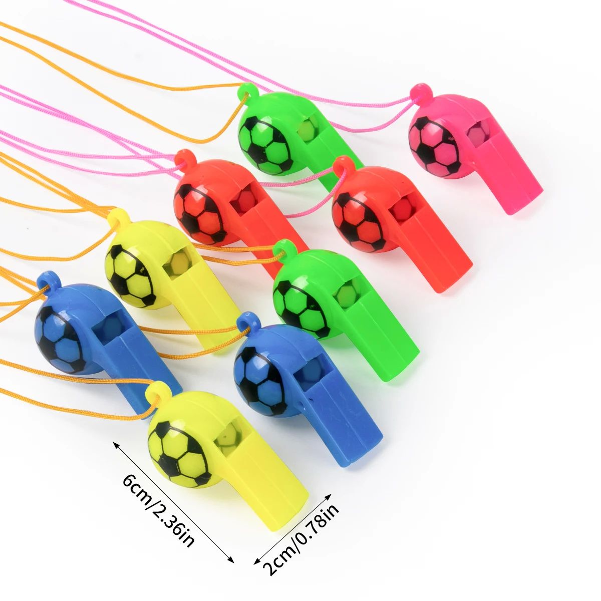10/20pcs Football Whistle Football Fans Cheer Whistles Footb