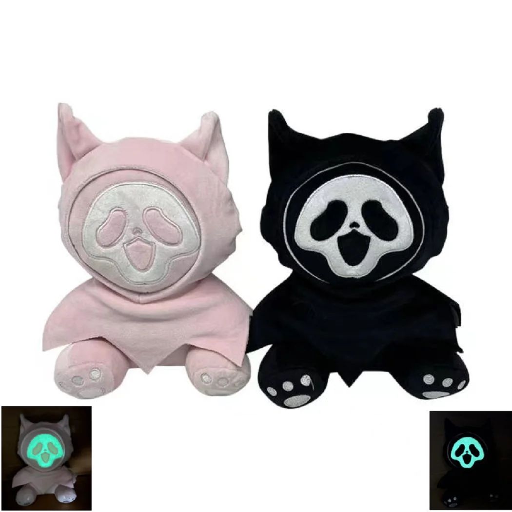 Hot Black Ghostface Cartoon Cute Tricky Plush Toys Stuff Sof