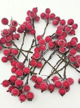 (10pcs/bag) 4x7cm Christmas Berry Flower Bundle Crystal Berr