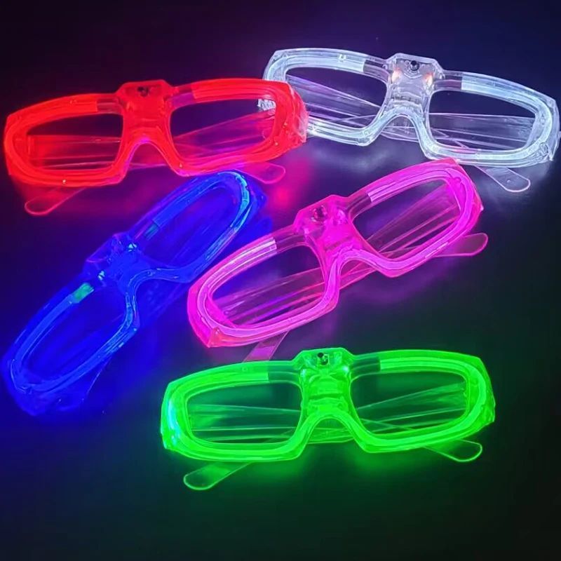 Light Up LED Glasses 5 Colors Heart Shape Glow Glasses GlowI