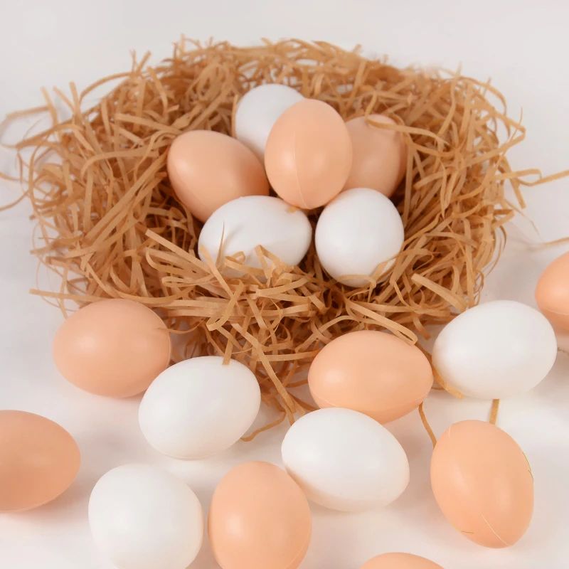 10/20pcs Simulation Plastic Egg DIY Painting Craft Easter Pa