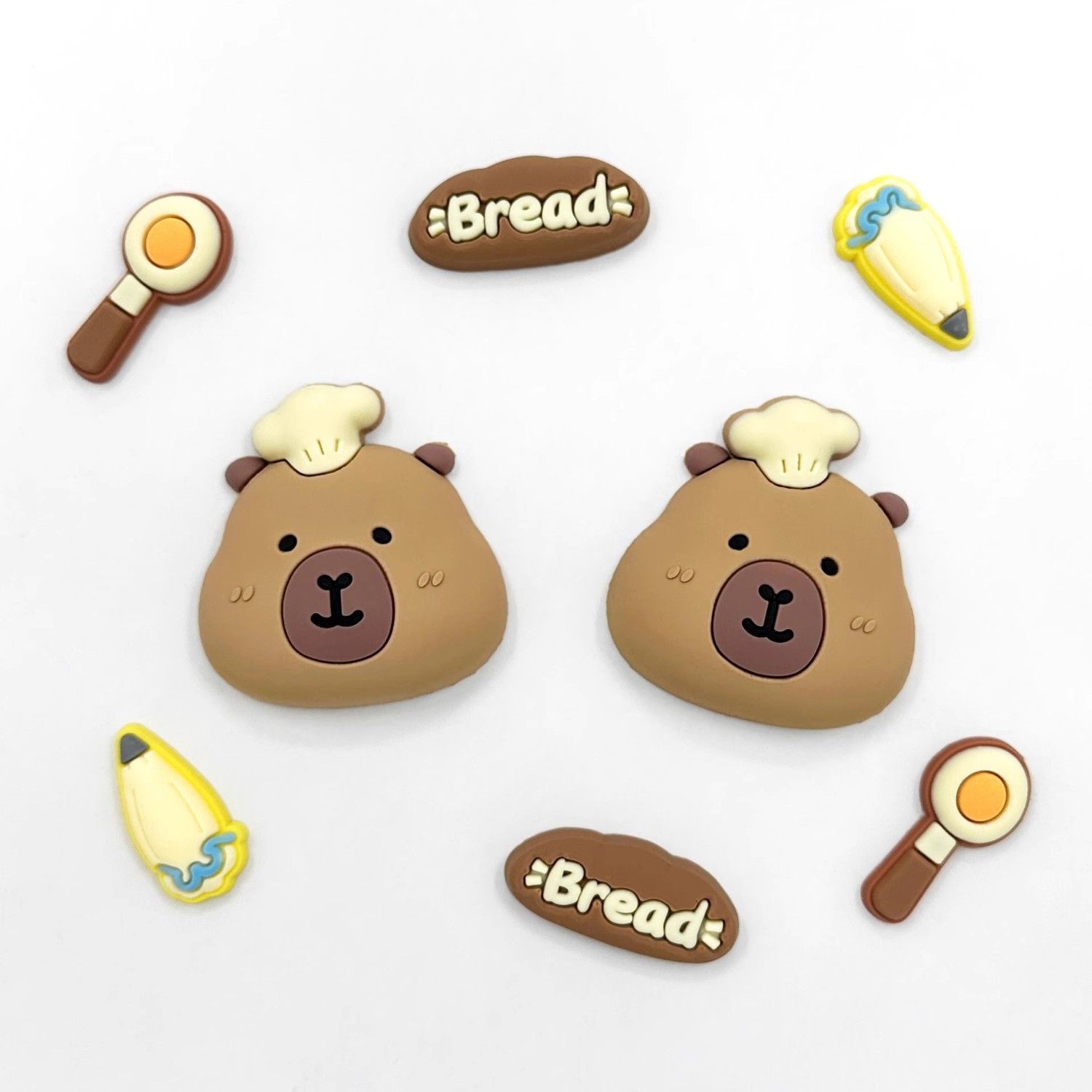 洞洞鞋配饰diy女可爱高级感卡皮巴拉儿童水豚卡扣可拆卸洞顶鞋花