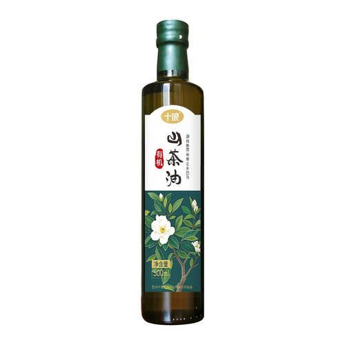 十琅有机山茶油500ml/250ml/瓶压榨一级茶树油食用油