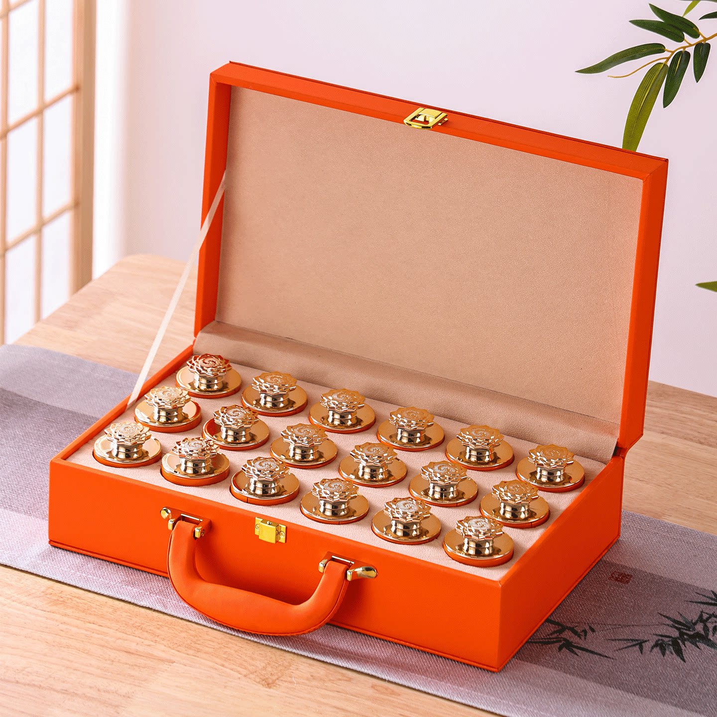 高档茶叶礼品包装盒空礼盒肉桂金骏眉单丛小罐茶礼盒手提皮盒定制