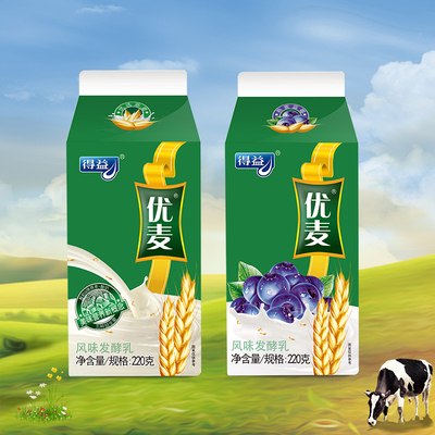 谷物酸奶生牛乳发酵早餐代餐奶