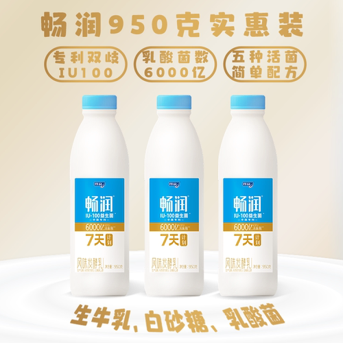 桶装风味发酵乳营养美味低温牛奶