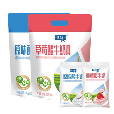 得益实惠酸奶整箱袋装低温新鲜