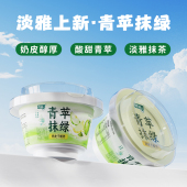 得益青苹抹绿奶皮子凝酪140g 抹茶青苹果味酸奶生牛乳制作 10碗装