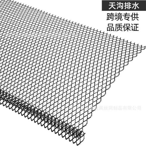跨境天沟排水网式落槽防护网K黑色折弯卡形槽屋檐挡树叶KRY过水滤