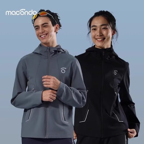 马孔多秋冬保暖防风男女软壳衣