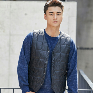 寒思轻薄羽绒马甲新款 外穿保暖防寒内穿羽绒坎肩9001 羽绒背心时尚