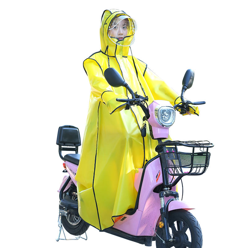雨衣电动车电瓶车长款全身防暴雨新款女骑行透明夏季男自行车雨披