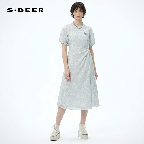 sdeer泡泡袖泡泡袖圣迪奥