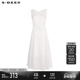 优雅V领收腰肌理无袖 sdeer圣迪奥女装 夏装 连衣裙S252Z1263