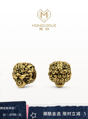 MONOLOGUE独白北纬三十度铜钱貔貅转运珠配绳MR1505