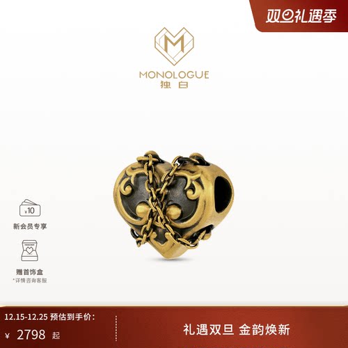 周大福monologue复古黄金转运珠
