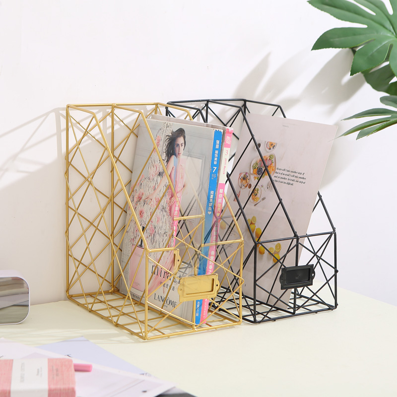 ins北欧简约铁艺办公桌书架文件夹架桌面置物学生资料书本收纳盒|msdalam kategori penyatuan simpanan, Keluarga peralatan kemasan, cabang pengurusan/rak/rak simpanan - dari Buy2taobao.com untuk memberikan perkhidmatan ejen Taobao profesional membeli