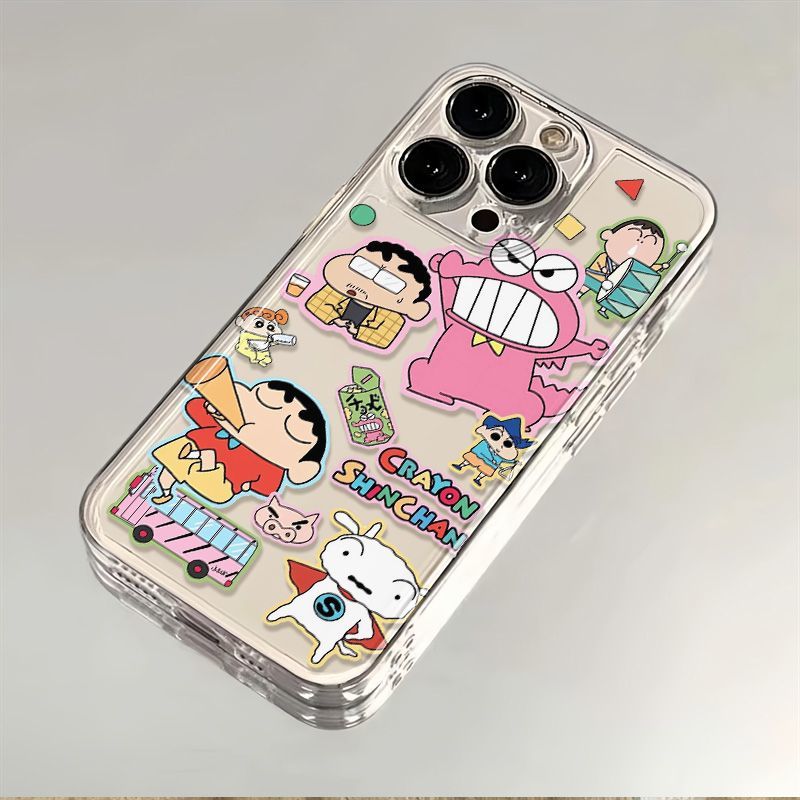 恐龙院长小新适用iPhone16手机壳苹果15可爱14Pro卡通13ProMax防摔12全包XR软XSMAX少女新款11/7/8plus保护套