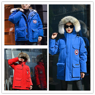 现货国内代购Canada加拿大男女中长款大码鹅绒派克大衣羽绒服外套