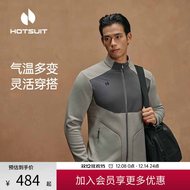 后秀开衫加绒保暖休闲男士外套