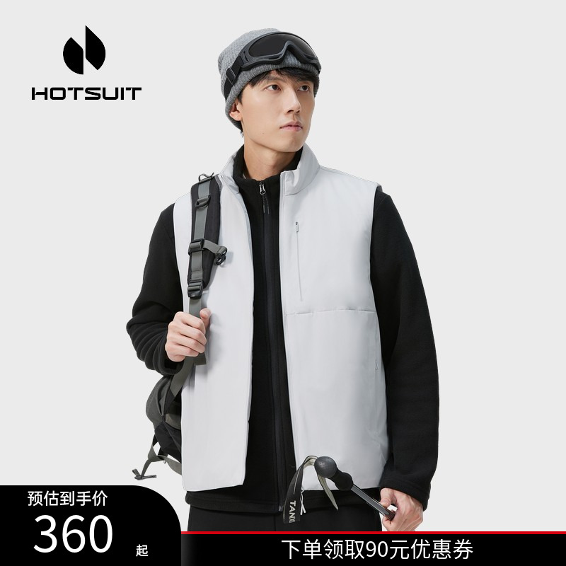 后秀保暖防风通勤男士运动马甲