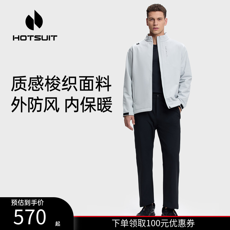 后秀加绒保暖户外男士风衣