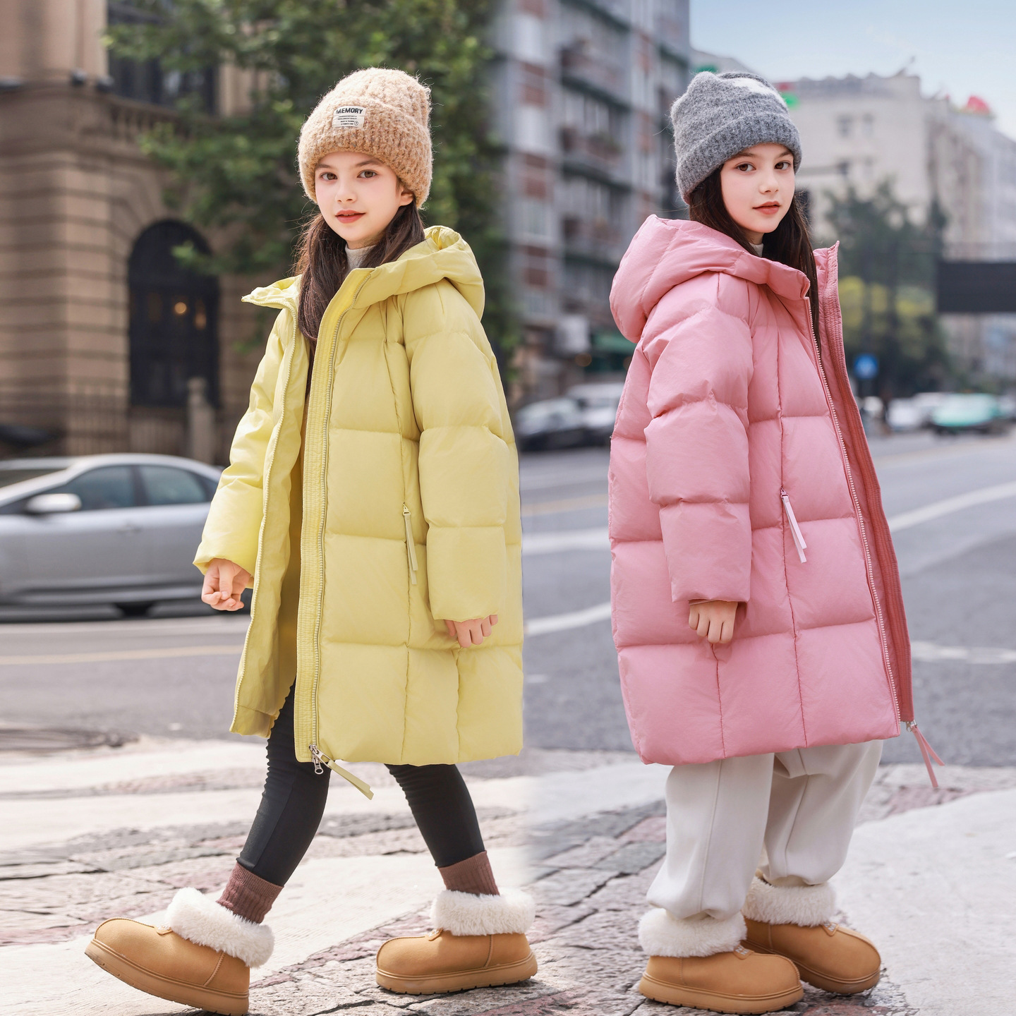 2025冬季女童羽绒服中长款加厚保暖中大童女孩小学生洋气防风外套