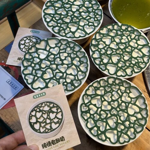 酸奶窗花糖片几何硅胶磨具