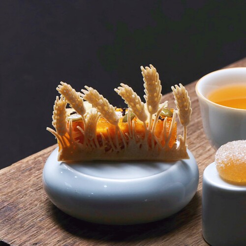 盘式麦穗硅胶模具 枫叶树叶翻糖蕾丝垫鱼骨分子料理脆片蛋糕模具