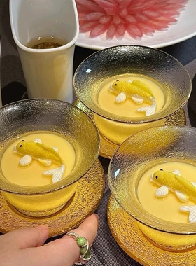 迷你锦鲤模具3D小金鱼酸奶布丁新中式酒店甜品摆盘冷菜硅胶磨具