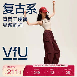 裤 宽松直筒户外伞兵裤 休闲速干运动裤 新款 徒步登山 女秋季 VfU工装