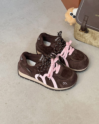 25年妙兹秋季舒适百搭软底软面系带磨砂休闲阿甘鞋59w1806