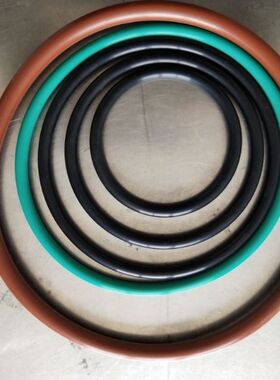 A级O型圈FKM绿黑棕白色氟胶/VMQ三元乙丙/VMQ硅胶/HNBR氢化丁腈