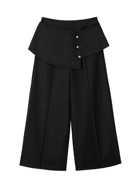 2727WORLD 法老 女式低腰直筒搭片西裤 美式复古休闲潮流街头