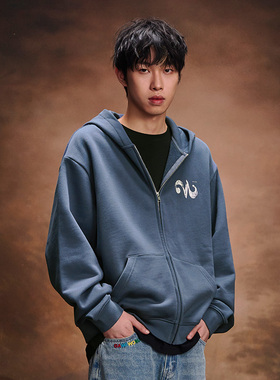 2727WORLD 法老 27'通透世界'复古连帽卫衣 美式街头国潮流休闲