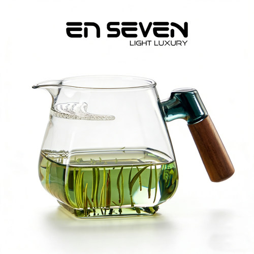 ENSEVEN丨清宁·玻璃茶壶公道杯泡茶器月牙过滤高硼硅玻璃煮茶壶