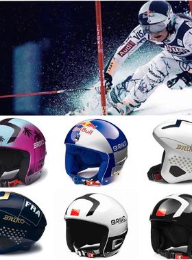 Briko滑雪头盔24款中国队红牛单双板fis竞技比赛护颚全盔男女通用