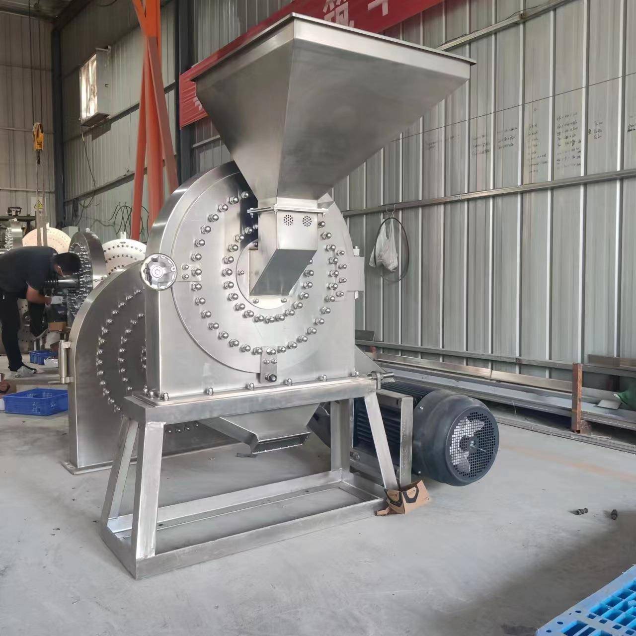 山东大贯FS600干湿大米粉碎机自吸式不锈钢大米粉碎机