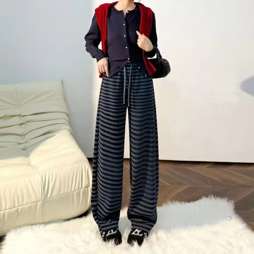 玉丰情丝2025冬款加绒保暖休闲裤