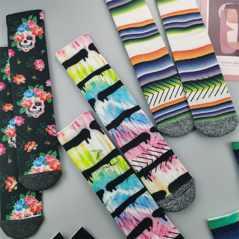 潮袜休闲街头运动袜滑板袜中筒