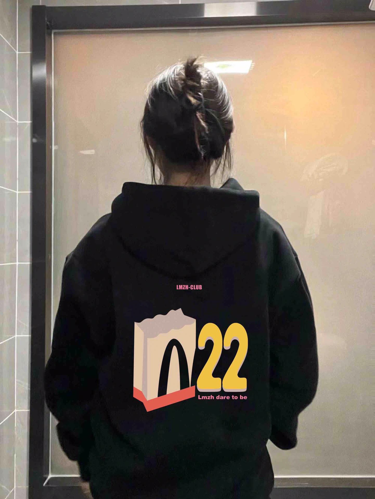 【商城品质】加绒连帽大码卫衣女