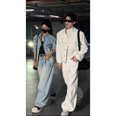 龙叨叨25春夏新款 长裤 潮流舒适柔软亲肤感牛仔套装 男小众设计师款