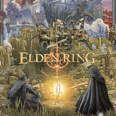 艾尔登法环EldenRing艺术家创作游戏海报装饰挂画相框纪念收藏礼